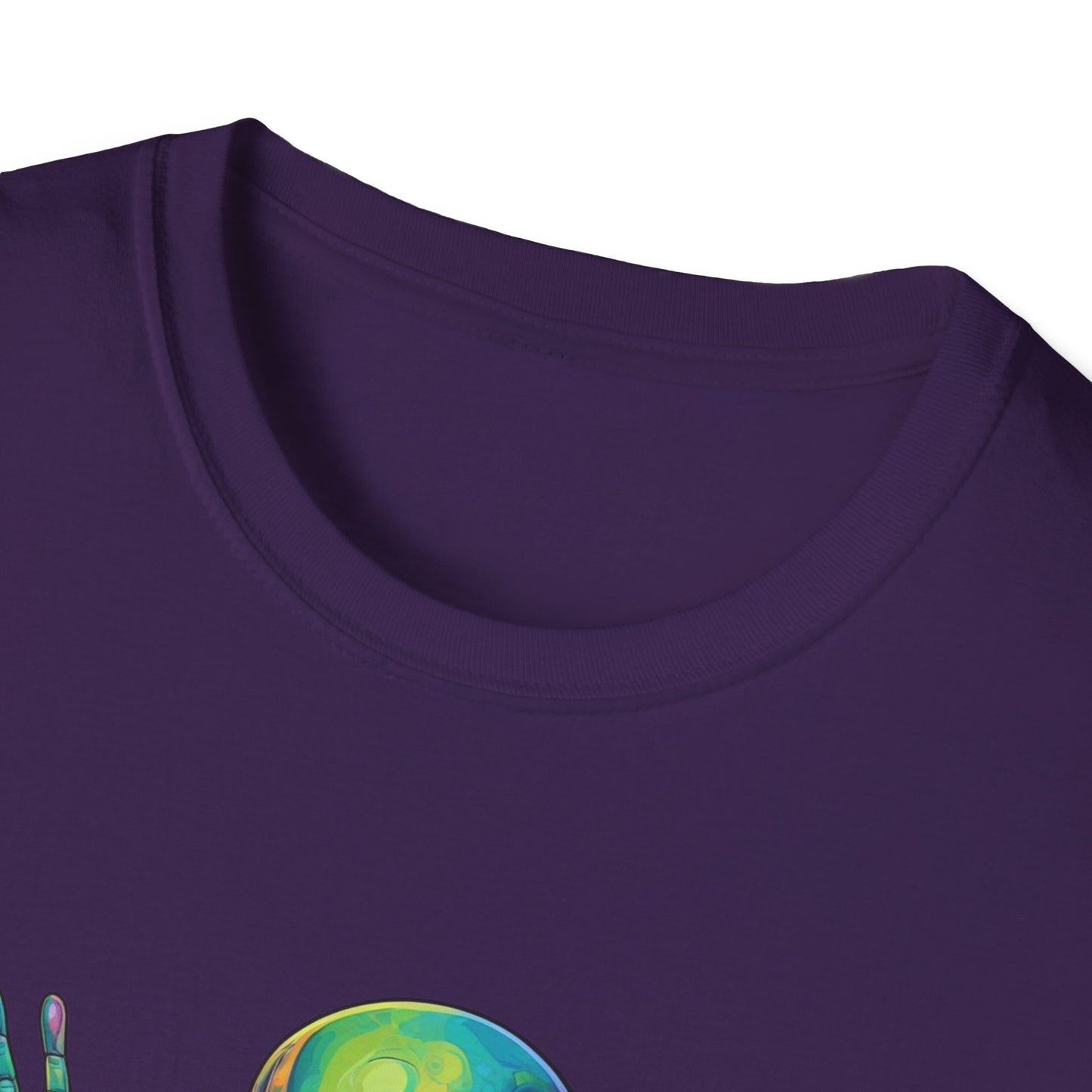 Colorful Alien Graphic Unisex T-Shirt, Retro Tee for UFO Lovers, Space Aesthetic Shirt, Cute Gift for Sci-Fi Fans, Fun Casual Wear