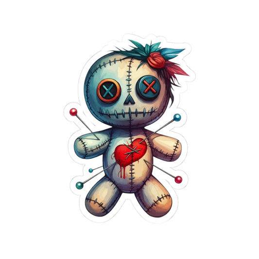 Voodoo Doll Kiss-Cut Stickers – Eye-Catching, Unique Decals for Personalization and Gift Ideas