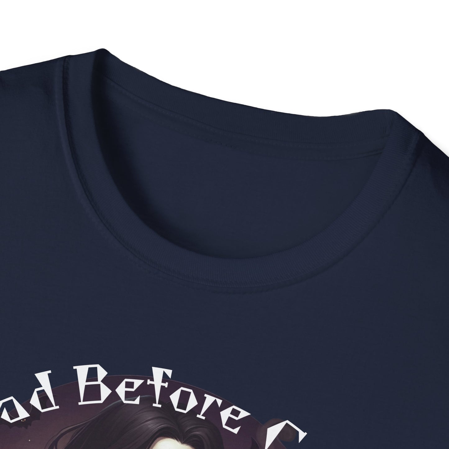Dead Before Coffee Unisex Softstyle T-Shirt, Funny Coffee Lover Tee, Gothic Graphic Tee, Dark Humor Apparel, Gift for Coffee Enthusiasts
