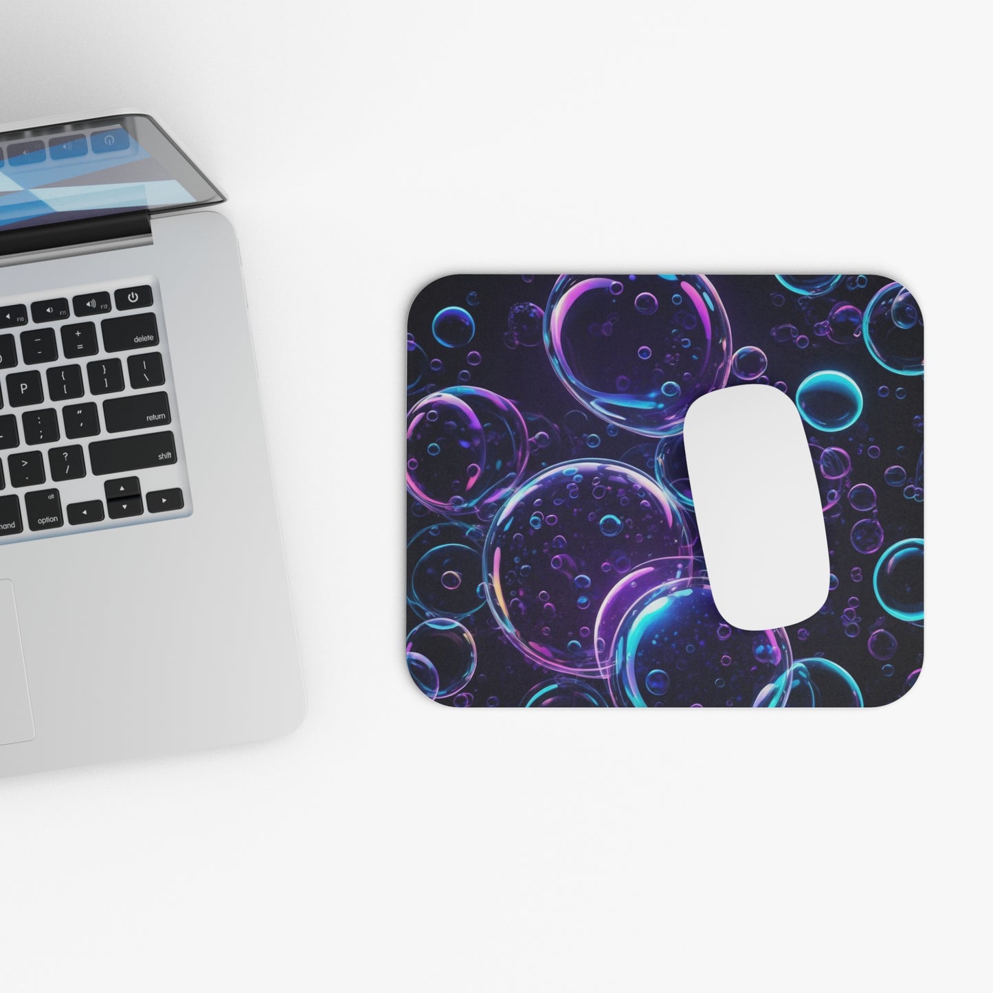 Mouse Pad - Bright Colorful Bubbles Design