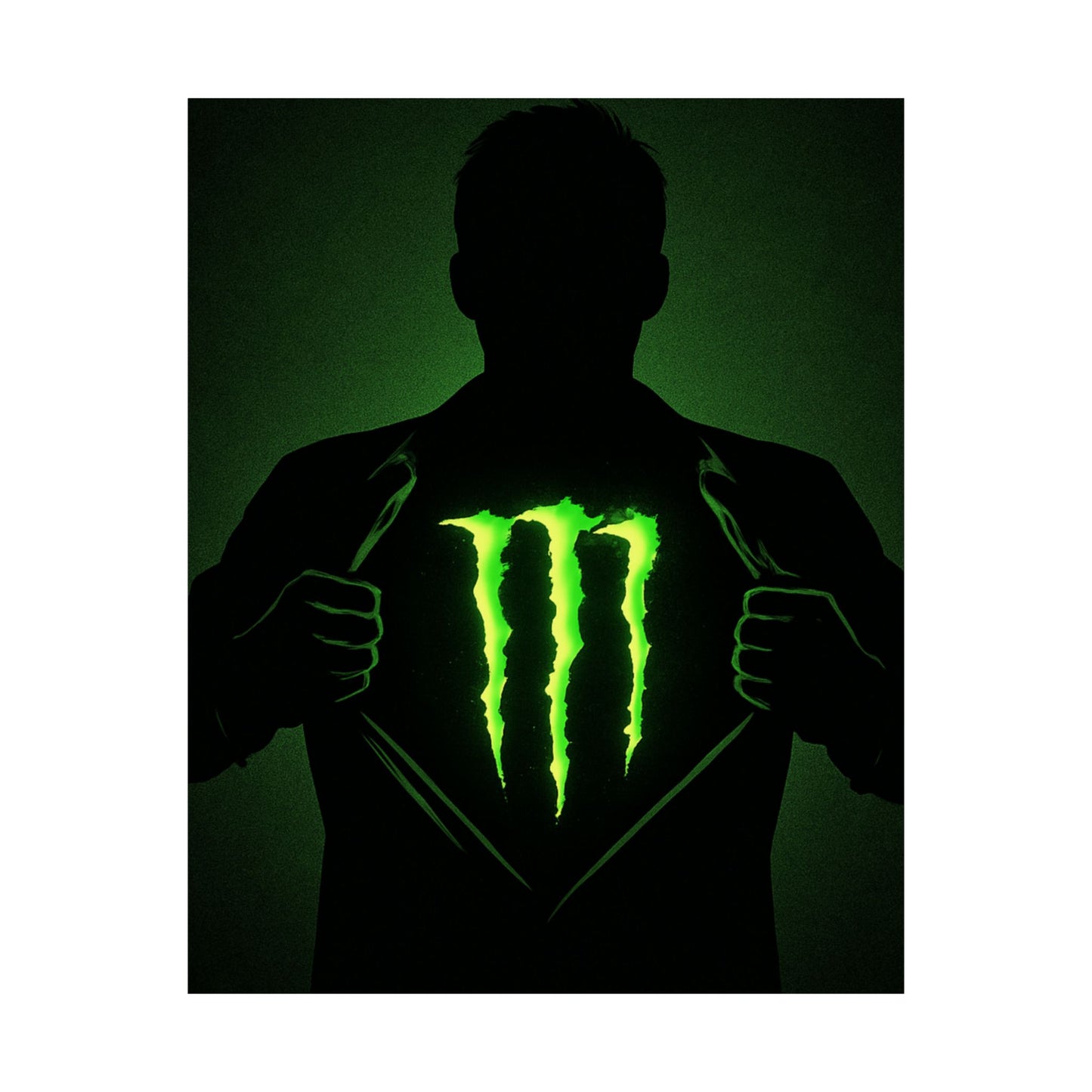 Monster Energy Matte Vertical Posters, Cool Wall Art, Gamer Decor, Gift for Energy Drink Lovers, Unique Room Decoration