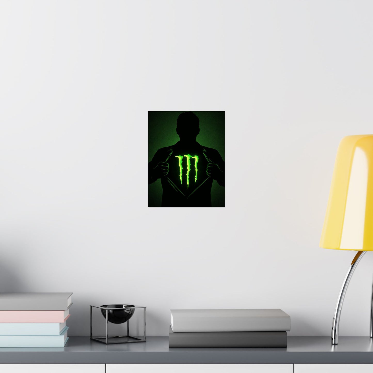 Monster Energy Matte Vertical Posters, Cool Wall Art, Gamer Decor, Gift for Energy Drink Lovers, Unique Room Decoration