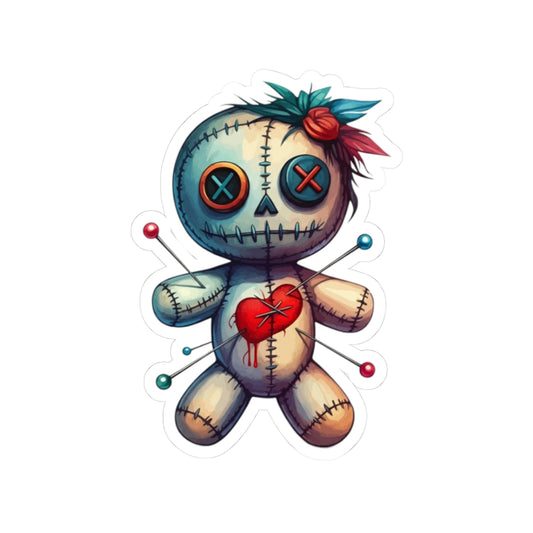 Voodoo Doll Kiss-Cut Stickers – Eye-Catching, Unique Decals for Personalization and Gift Ideas