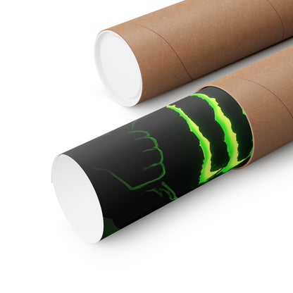 Monster Energy Matte Vertical Posters, Cool Wall Art, Gamer Decor, Gift for Energy Drink Lovers, Unique Room Decoration