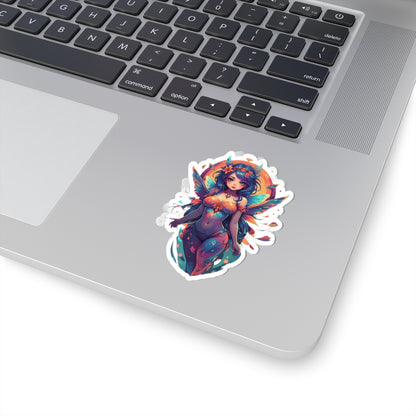 Whimsical Fairy Kiss-Cut Stickers, Artistic Decor for Laptops, Gift for Fairy Lovers, Nature-Inspired Vinyl, Fantasy Merchandise, [...]
